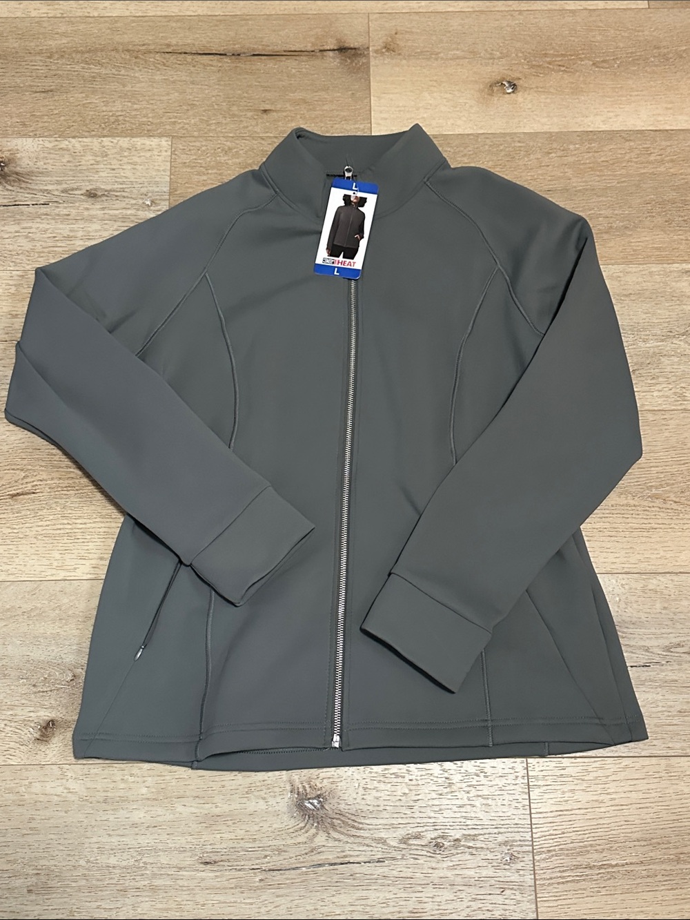 32 Degrees Women's Full-Zip Jacket in Dark Gray